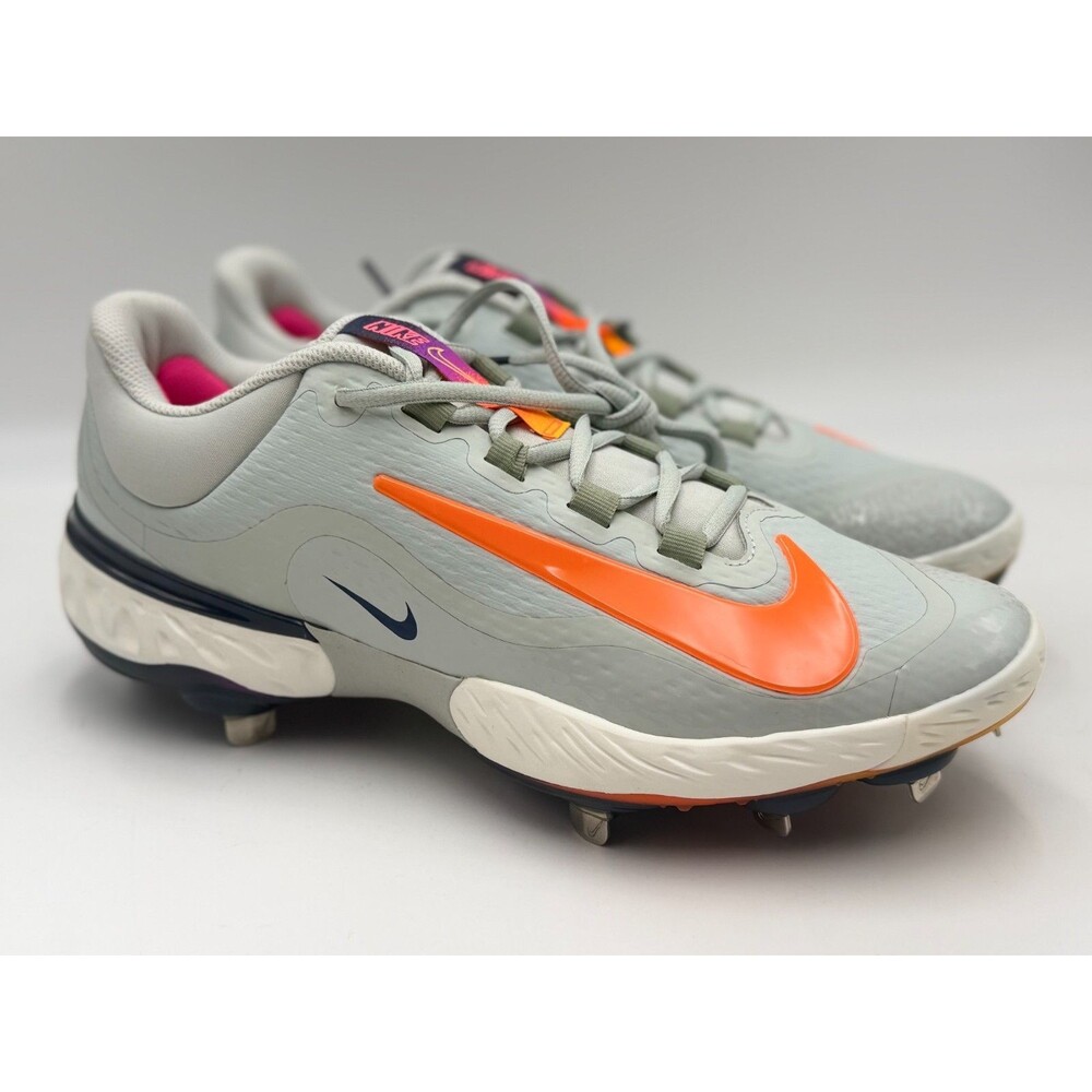 Nike Alpha Huarache Elite 4 Low Grey Baseball Cleat HV6868-001 Men Sz 10.5 Rare